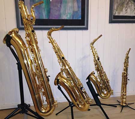 Unterricht für Bariton-Saxophon, Tenor-Saxophon, Alt-Saxophon und Klarinette sowie Querflöte